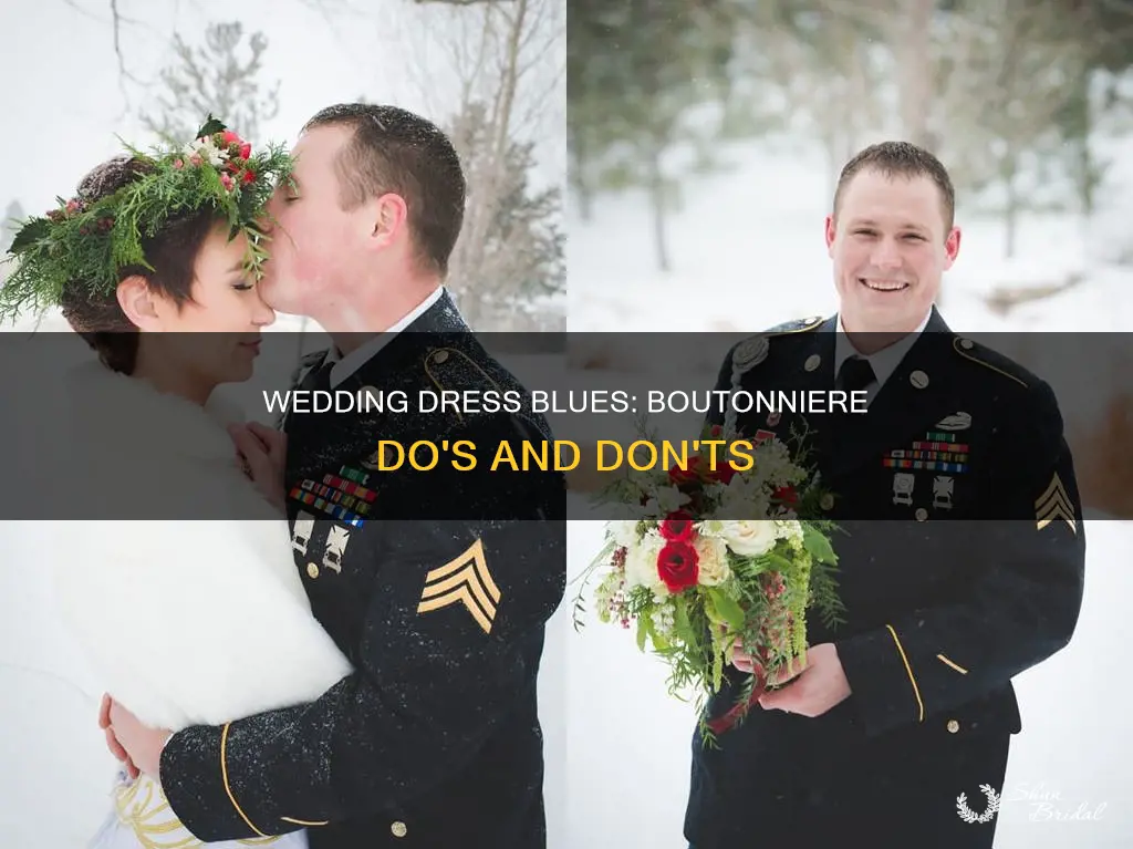 can dress blues have a boutonniere in a wedding