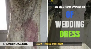 How Dry Cleaners Remove Stains from Wedding Dresses