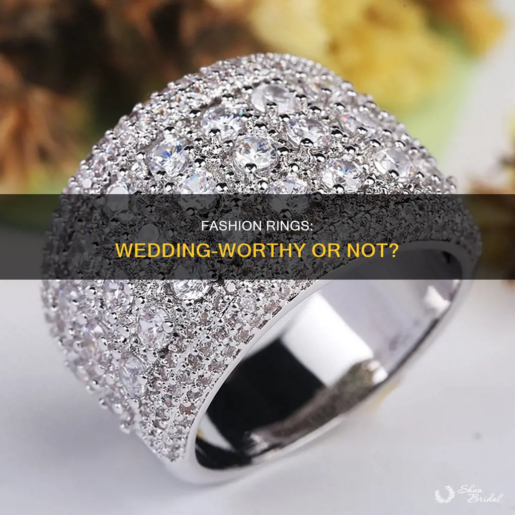 can fashion rings be worn as wedding rings