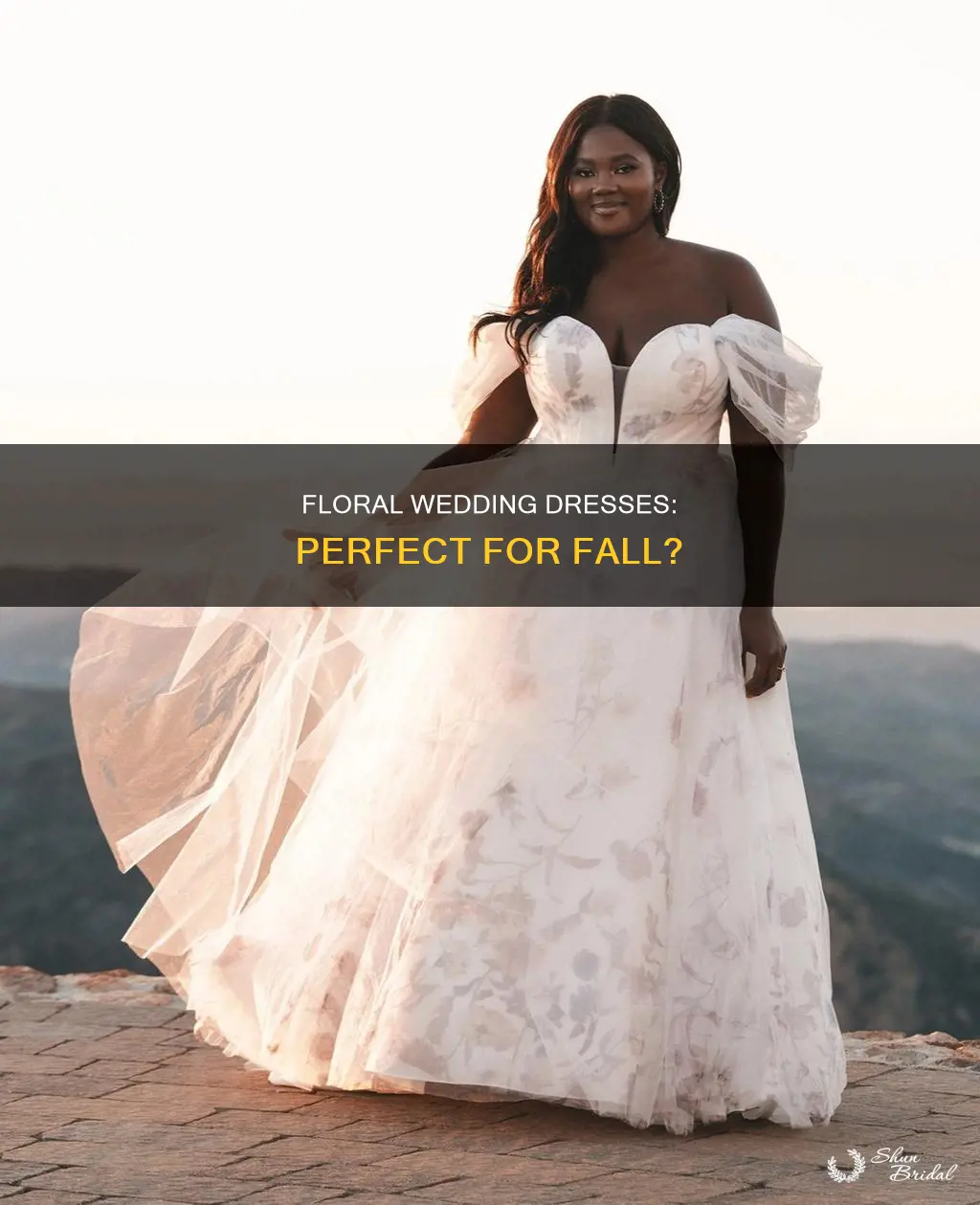 can floral wedding dresses work for fall