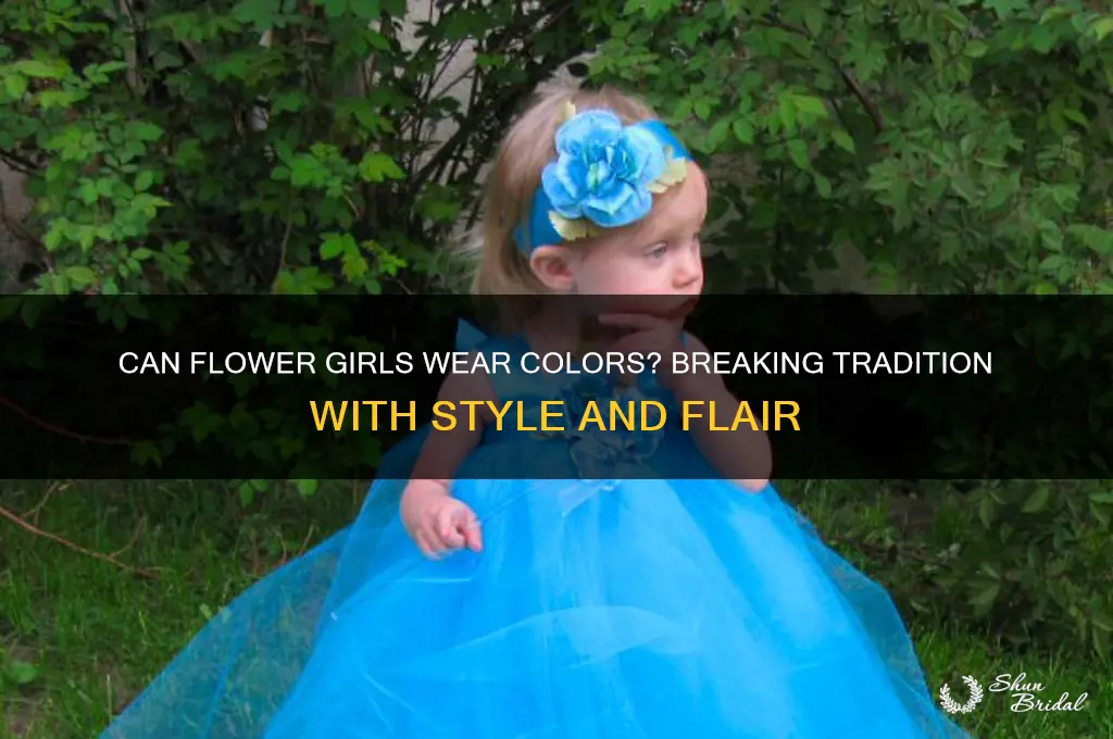 can flower girls wear colors