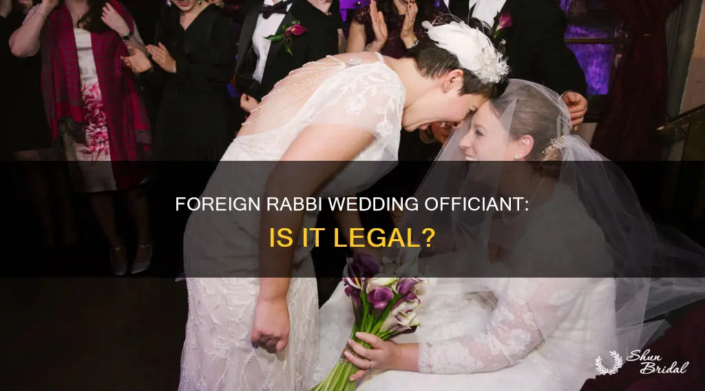 can foreign rabbi perform a wedding