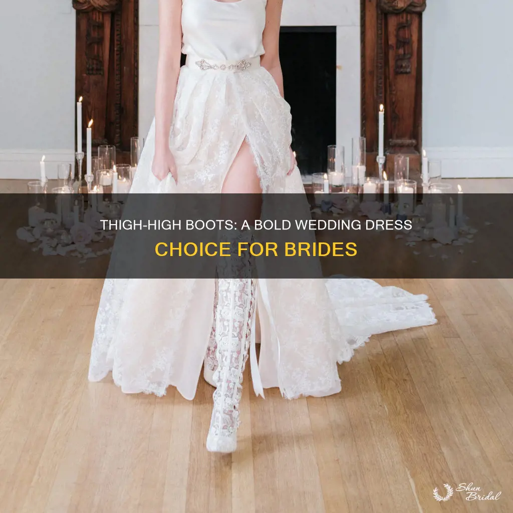 can girls wear thigh high boots wedding dress