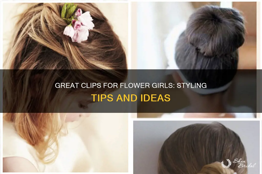 can great clips style flower girls hair