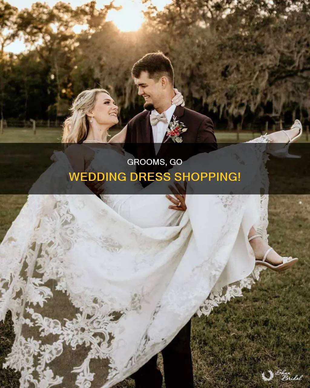 can groom go wedding dress shopping