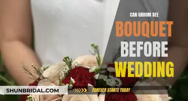 Groom's Glimpse: Bouquet Tradition Before the Wedding