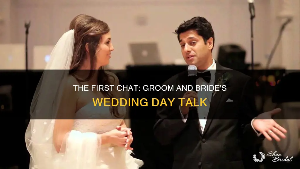 can groom talk to bride on wedding day