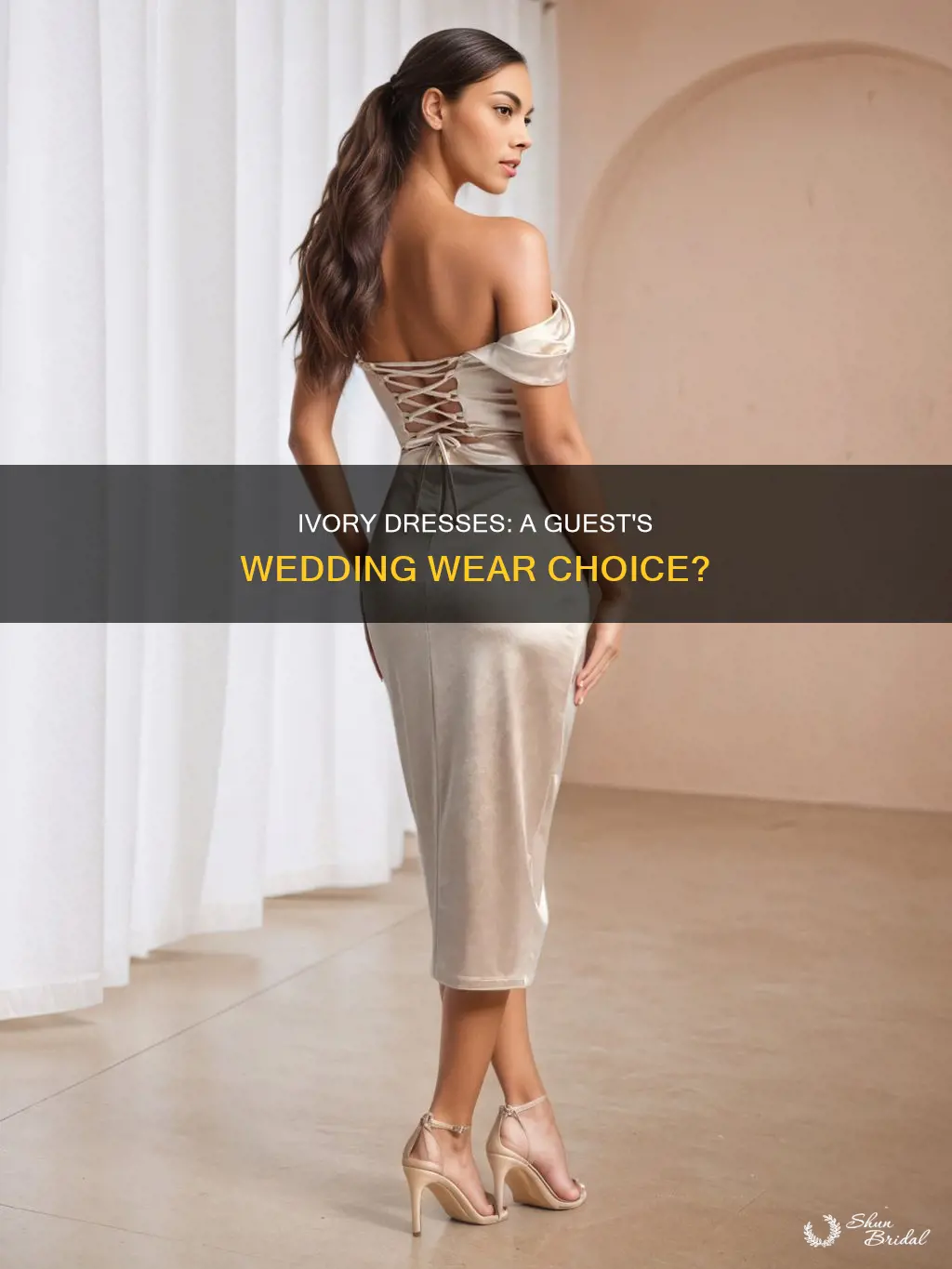 can guest wear ivory dress to wedding