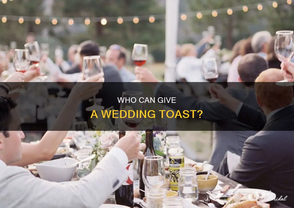 can guests or family members give toasts at wedding reception