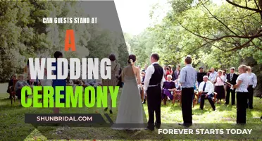 Wedding Ceremony Seating: Standing Guests, a Good Idea?