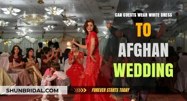White Dresses: Afghan Wedding Guest Etiquette