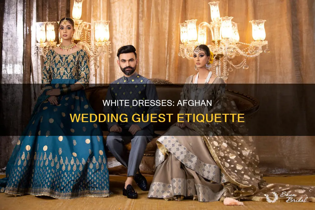 can guests wear white dress to afghan wedding