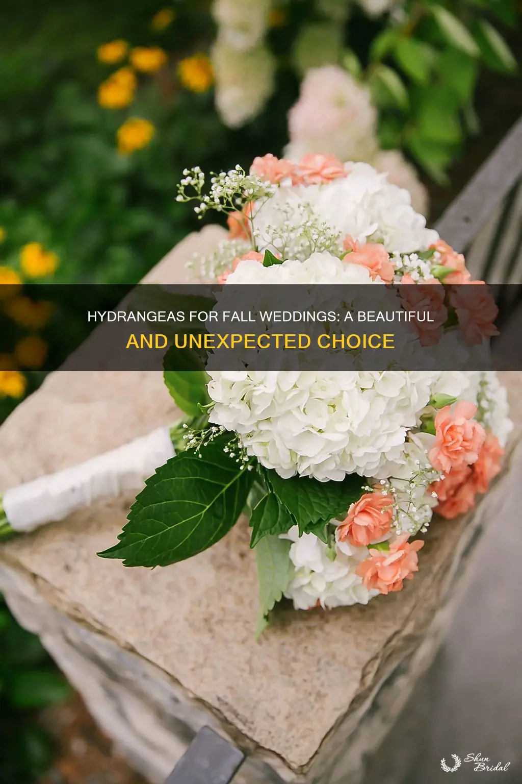 can hydrangeas be used for fall wedding