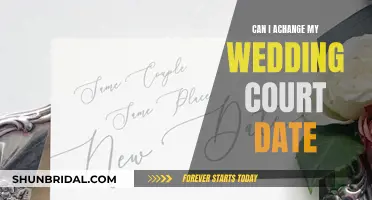 Rescheduling Nuptials: Changing Wedding-Day Court Dates Made Simple