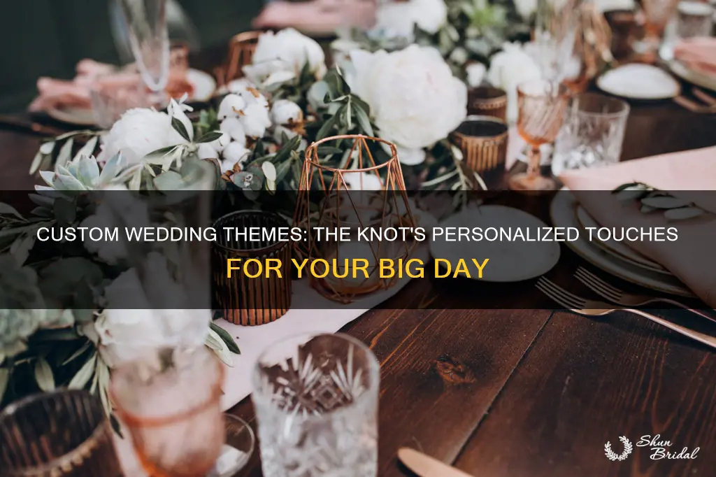 can I add a custom wedding theme to the knot