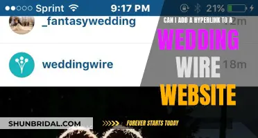 How to Hyperlink Your Wedding Wire Website