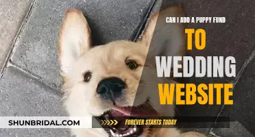 How to Add a Puppy Fund to Your Wedding Website