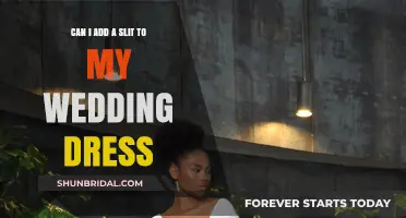 How to Tastefully Add a Slit to Your Wedding Dress