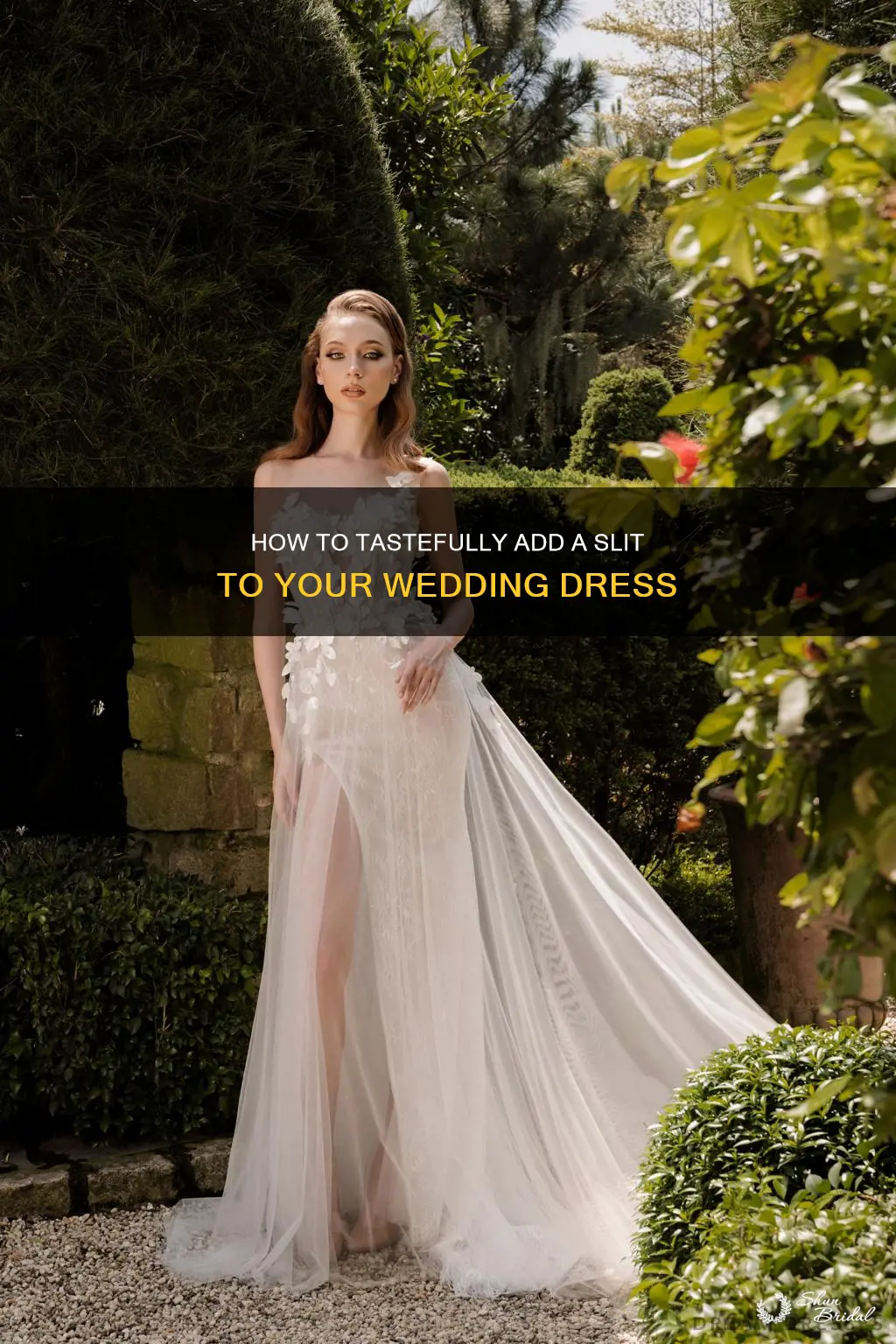 can I add a slit to my wedding dress