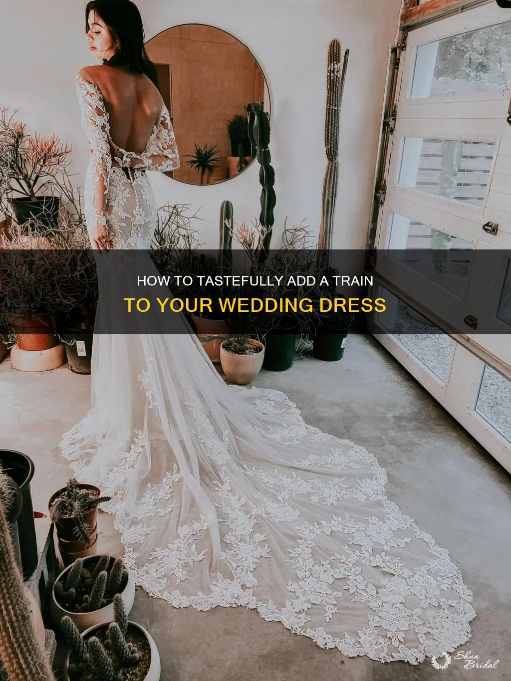can I add a train to my wedding dress