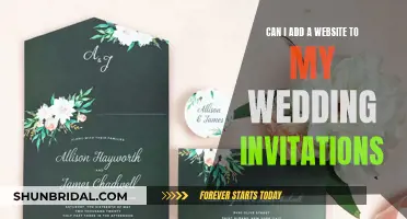 How to Tastefully Add Your Wedding Website to Invites