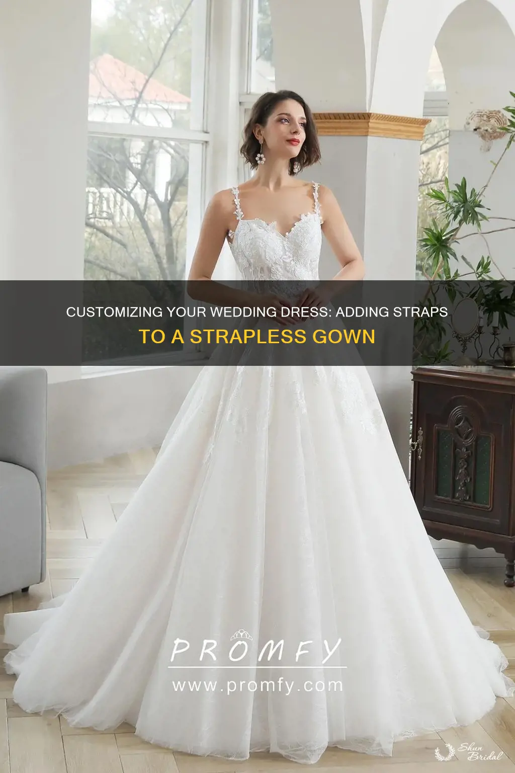 can I add straps to a strapless wedding dress