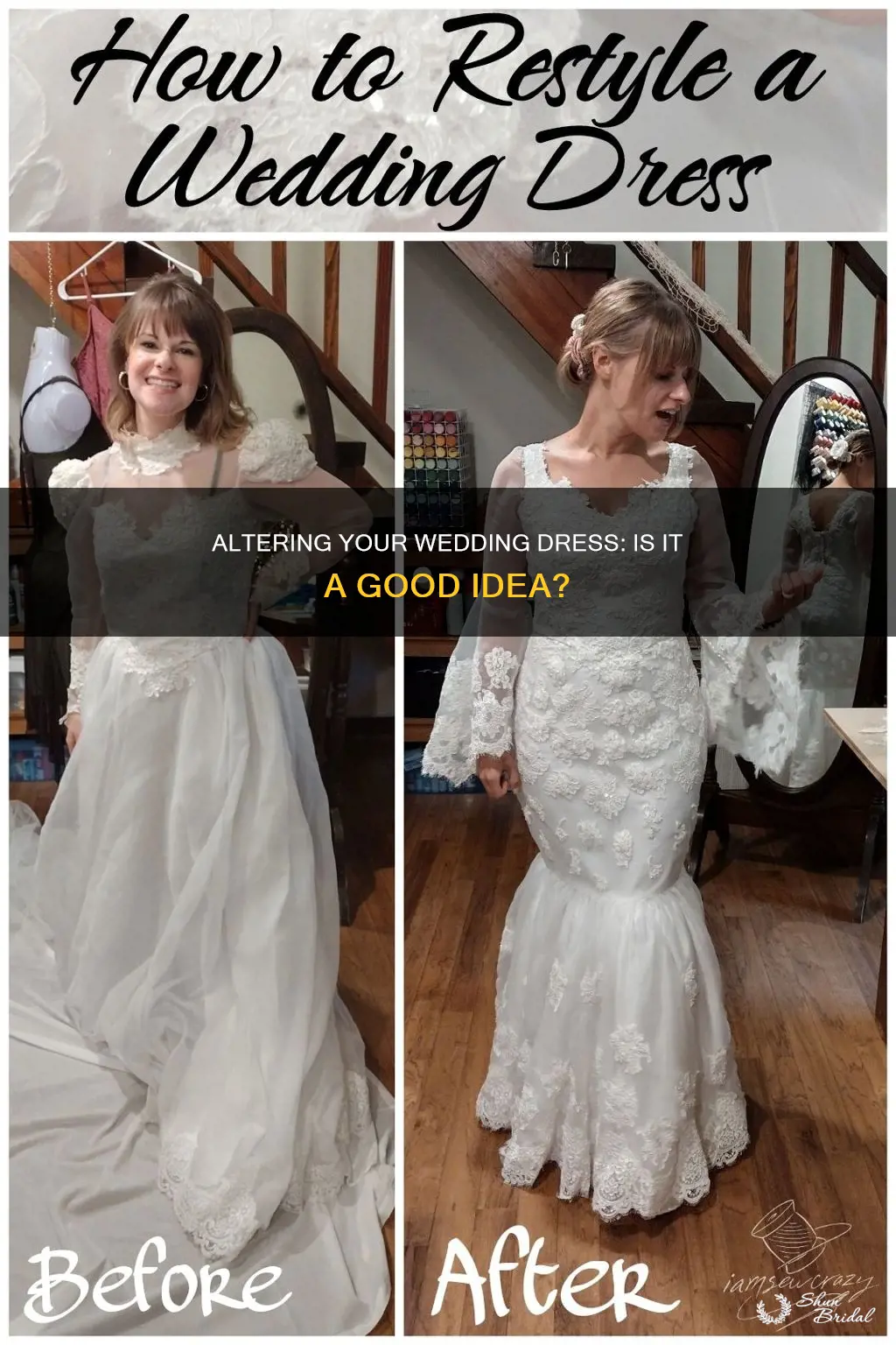 can I alter my own wedding dress