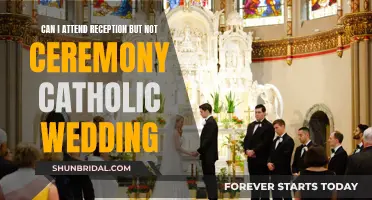 Attending Catholic Wedding: Reception Without Ceremony