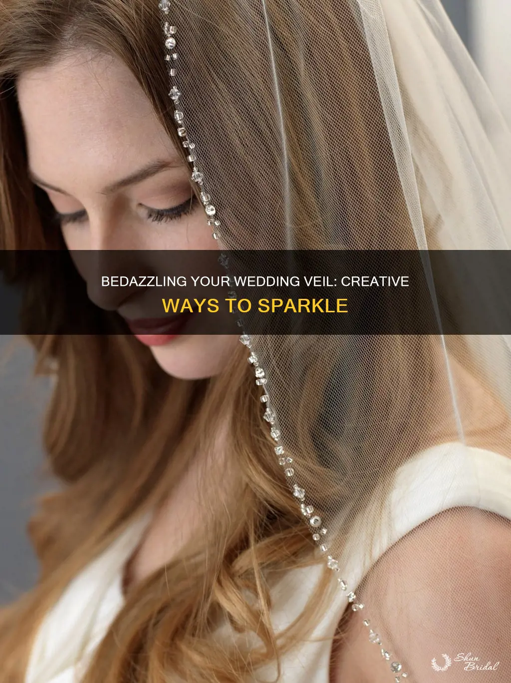 can I bedazzle my wedding veil