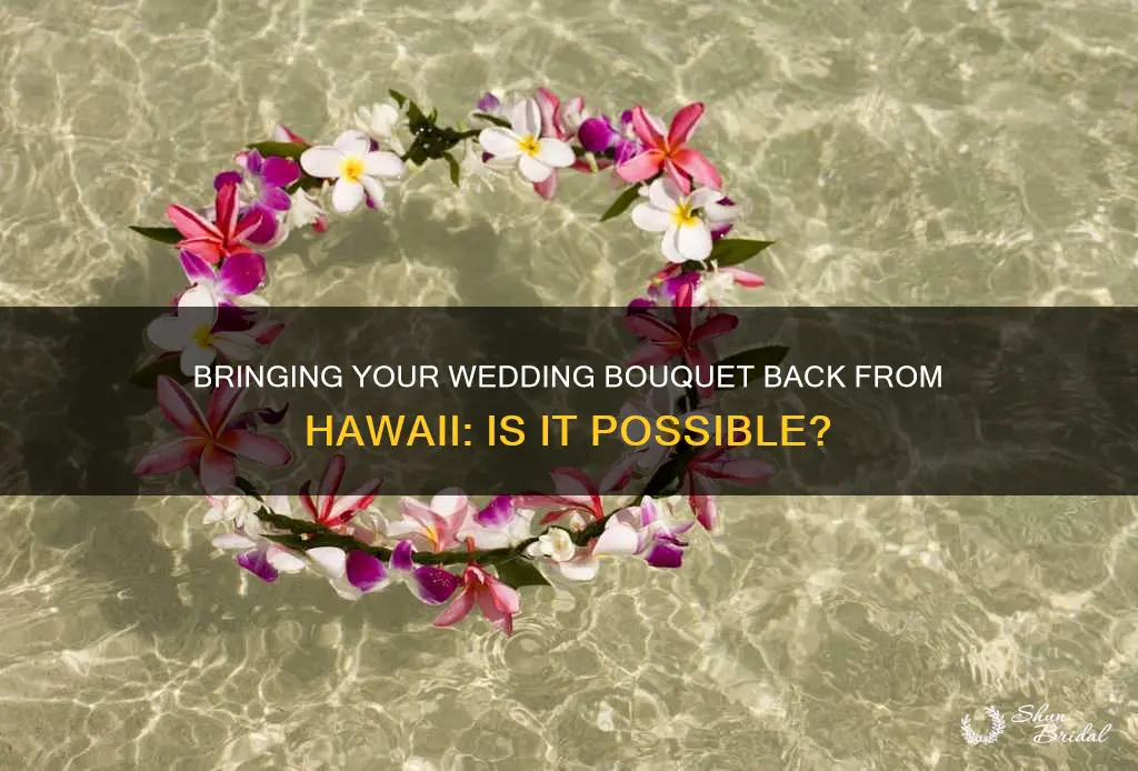 can I bring my wedding bouquet back from hawaii