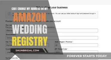 How to Update Your Address on Amazon Wedding Registry