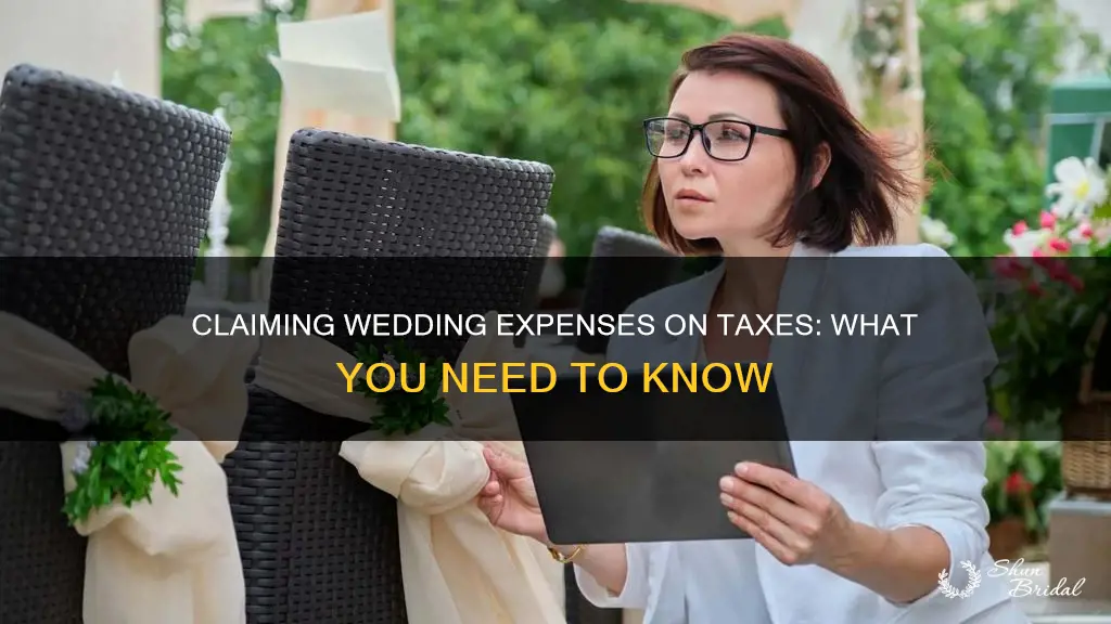 can I claim my wedding expenses on my taxes