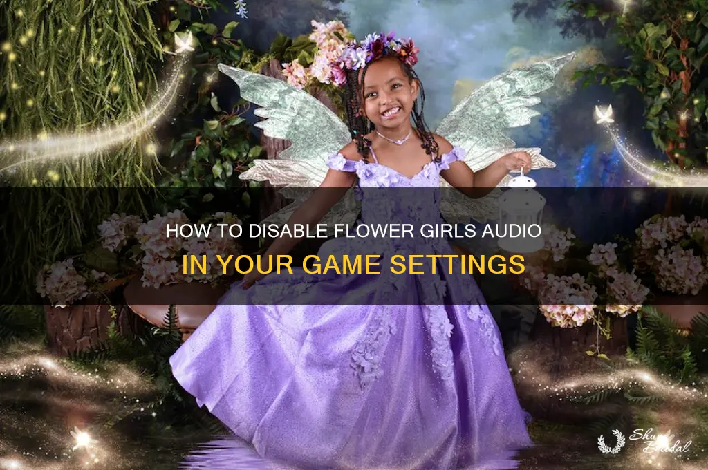 can i disable flower girls audio