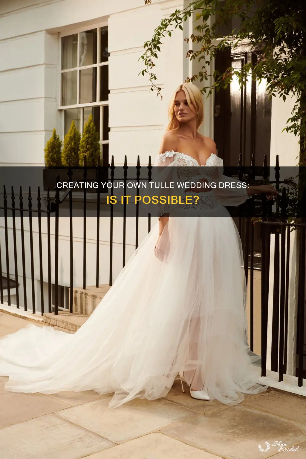 can I diy a tulle wedding dress