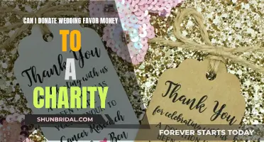 Donating Wedding Favor Money to Charity: Is It Possible?