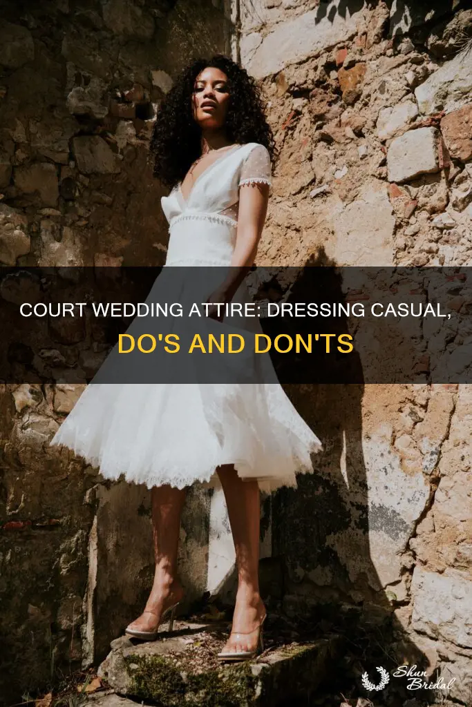 can I dress casual for court wedding