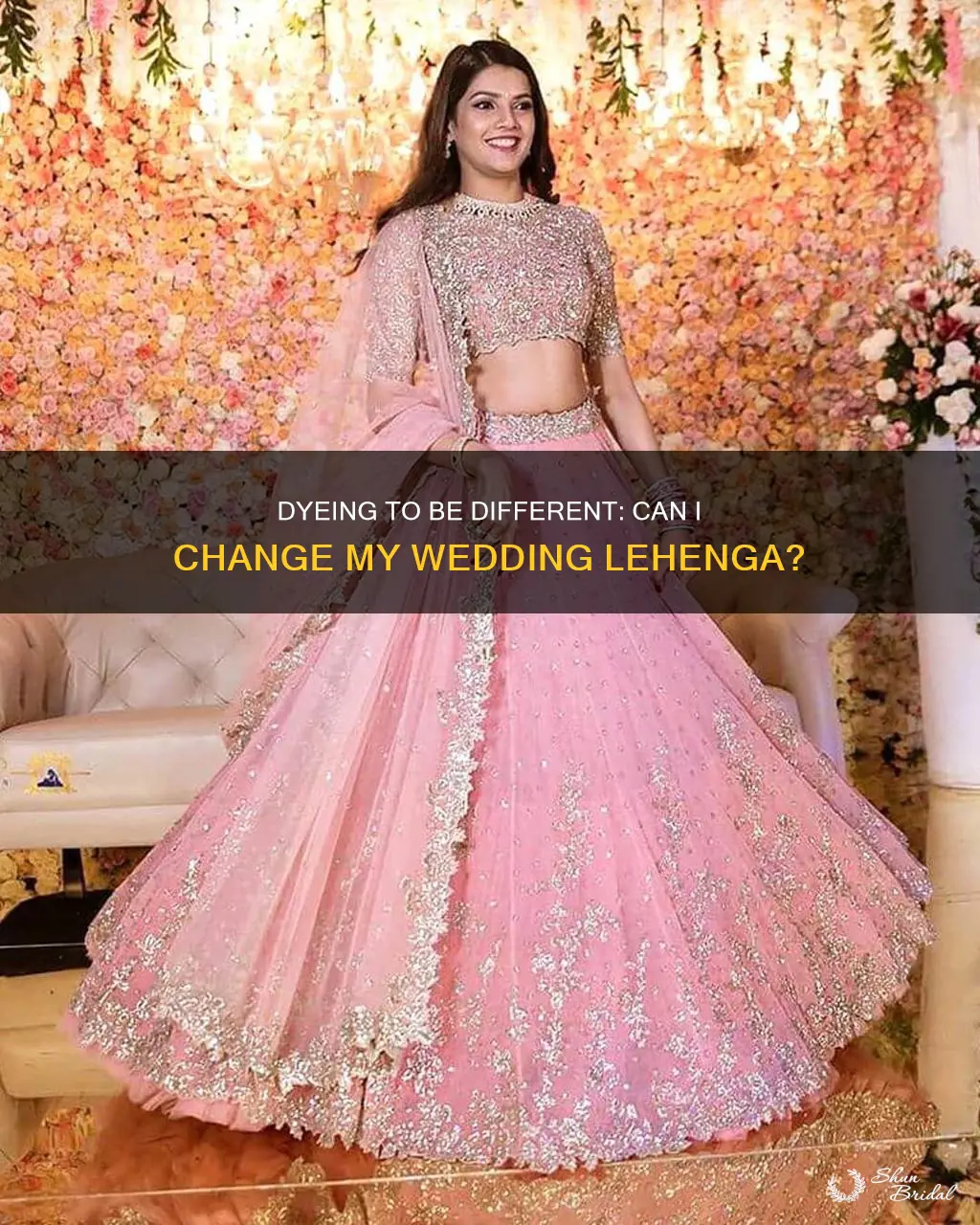 can I dye my wedding lehenga