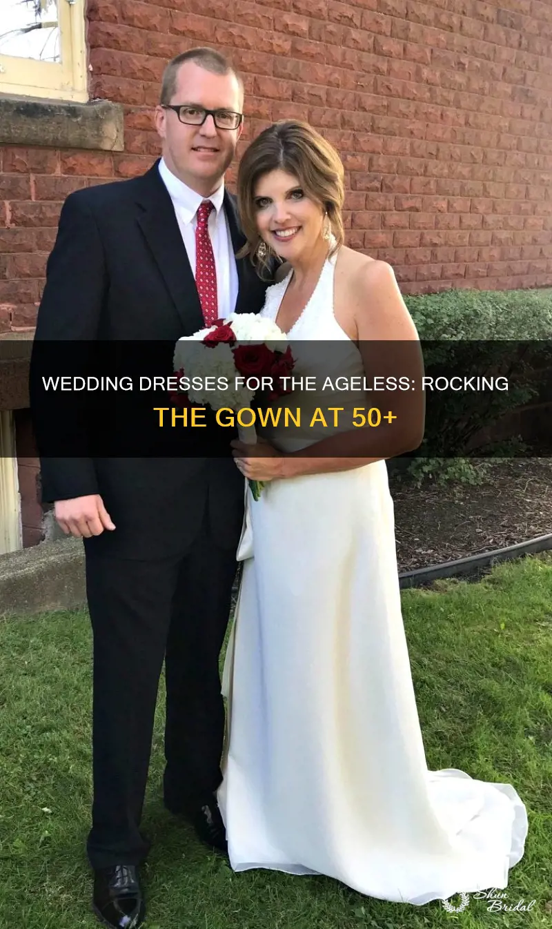 can I ear a wedding dress ofter 50