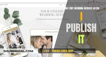 How to Edit Your Wedding Website After Publishing