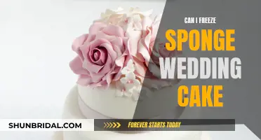 Freezing a Sponge Wedding Cake: Is It Possible?