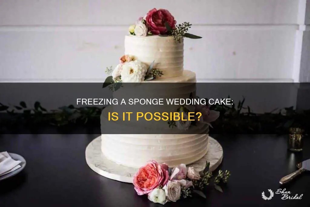 can I freeze sponge wedding cake