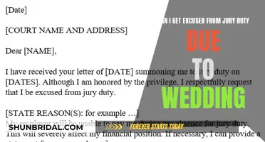 Wedding Bells Ringing? Jury Duty Excuse Options Explored