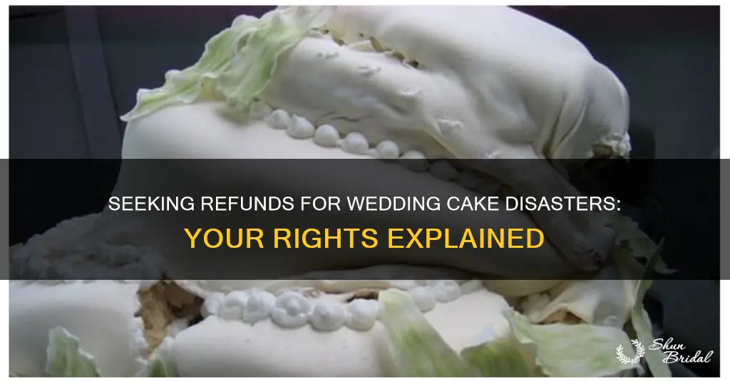 can I get money back for failed wedding cake