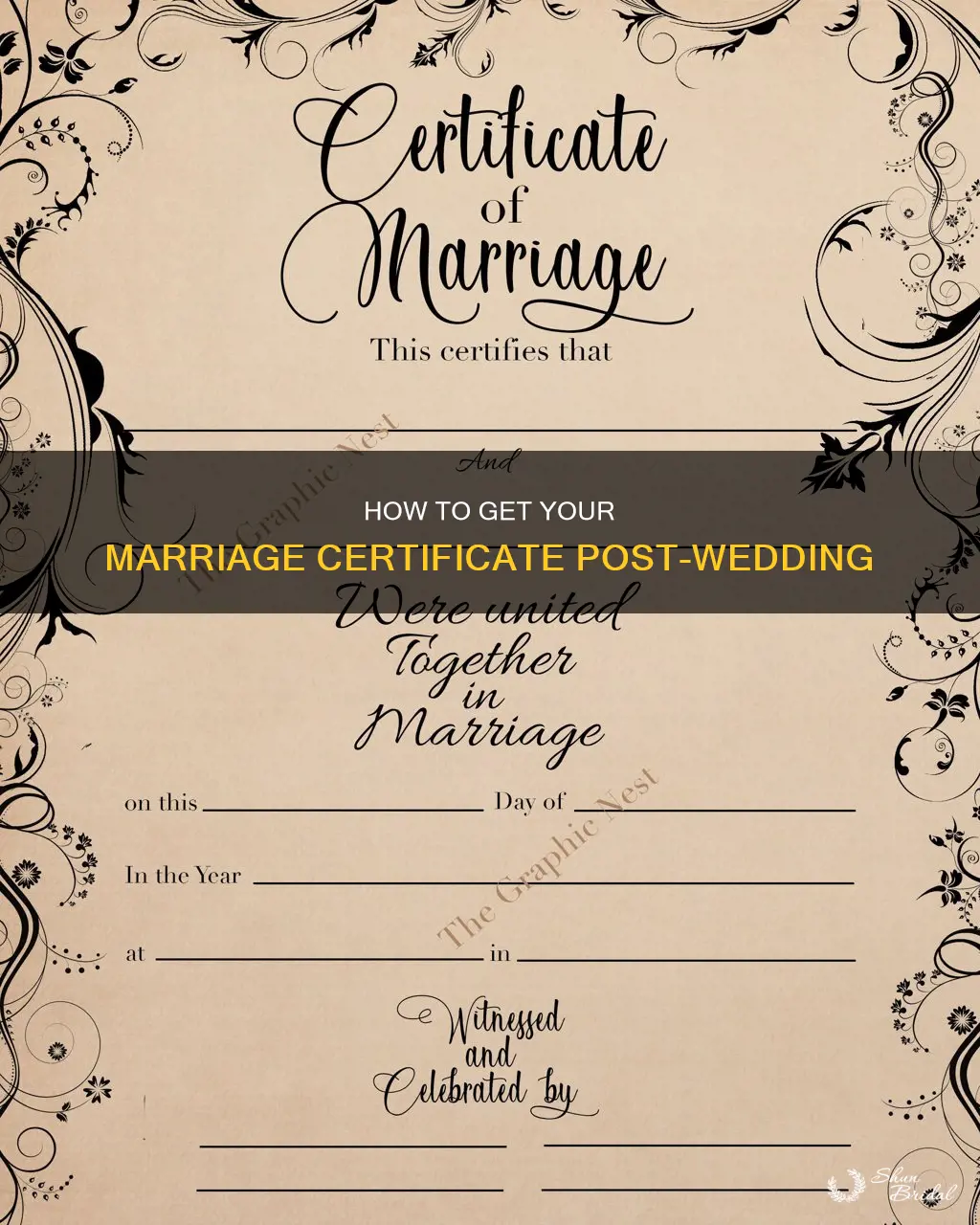 can I get my marriage certificate after the wedding