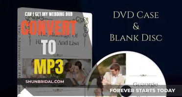 Converting Wedding DVDs to MP3s: Is It Possible?