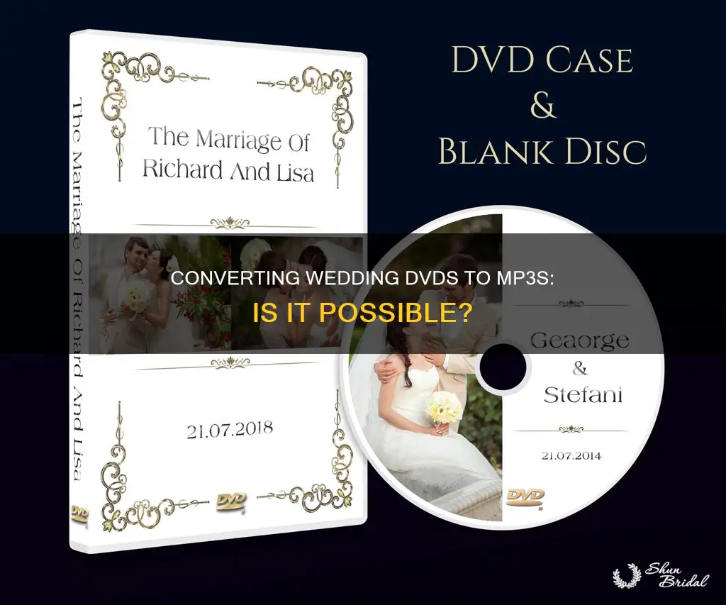 can I get my wedding dvd convert to mp3