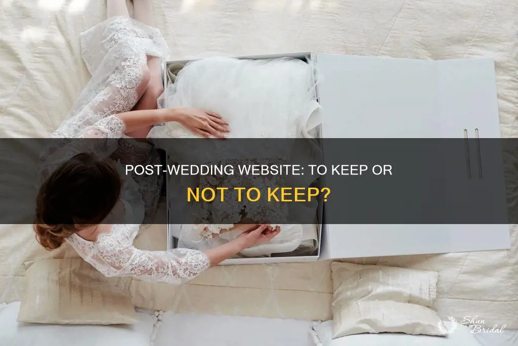 can I get rid of wedding website after my wedding