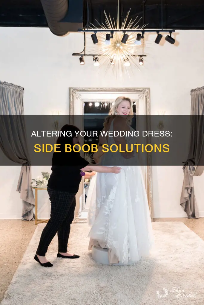 can I get wedding dress altered to hide side boob