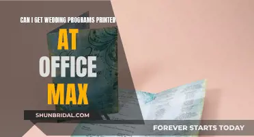 Office Max: Your One-Stop Shop for Wedding Program Printing