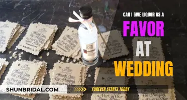 Liquor as Wedding Favors: A Good Idea?